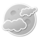 Pleine-lune et nuages